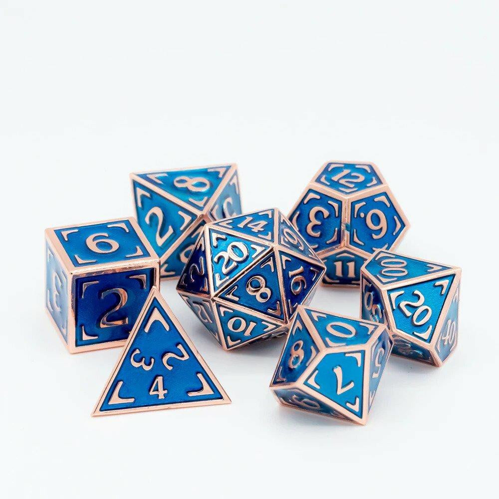 Die Hard Dice 7 Piece RPG Set - Reticle Uchronia Nautilus